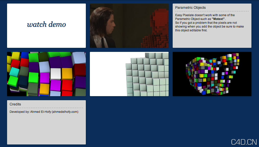 C4D脚本：Easy Pixelate v.2.0 - C4D之家 - Snip20130728_8.png