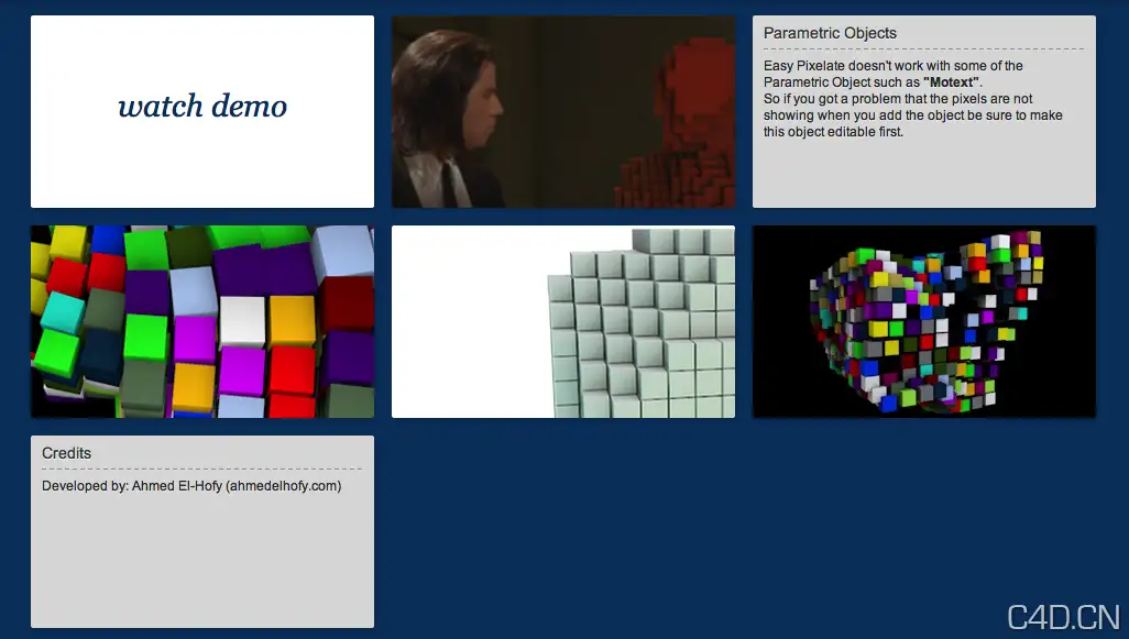 C4D脚本：Easy Pixelate v.2.0 - C4D之家 - Snip20130728_8.png