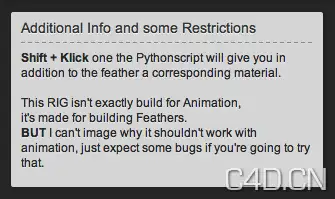 C4D脚本：EASY Feather v.1