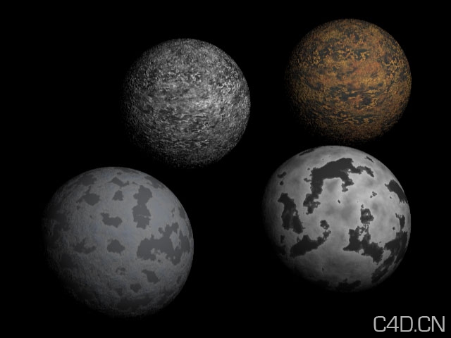 【太空模型】星球模型 陨石模型 地球模型 - C4D之家 - Moons.jpg