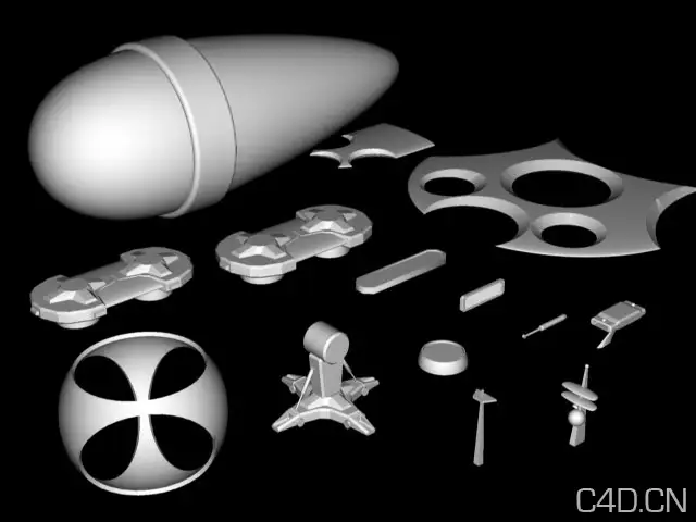 卫星、飞船模型组件合集 Parts - C4D之家 - Application_Set1_alt.jpg