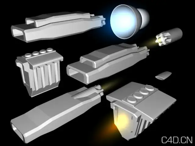 卫星、飞船模型组件合集 Parts - C4D之家 - Engine_Set1_alt.jpg