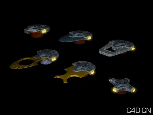 卫星、飞船模型组件合集 Parts - C4D之家 - Fitting_Set1.jpg