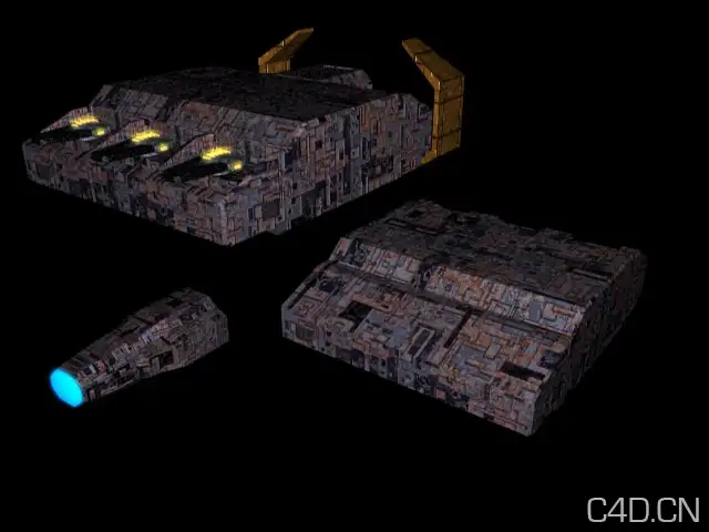 卫星、飞船模型组件合集 Parts - C4D之家 - Hull_Set1.jpg