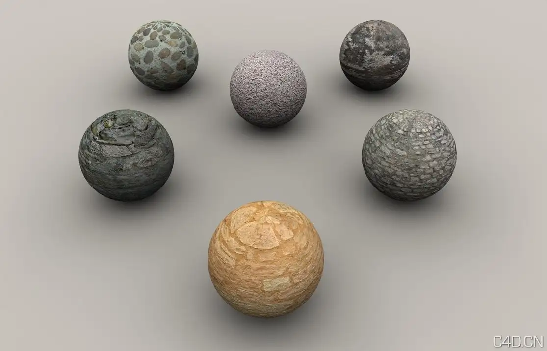 C4D石墙材质 Stones - C4D之家 - Stones_by_Neon_Monkey.jpg