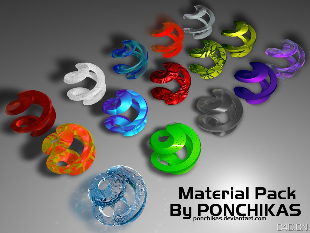 C4D材质球 Material pack - C4D之家 - Material_pack_by_ponchikas.jpg
