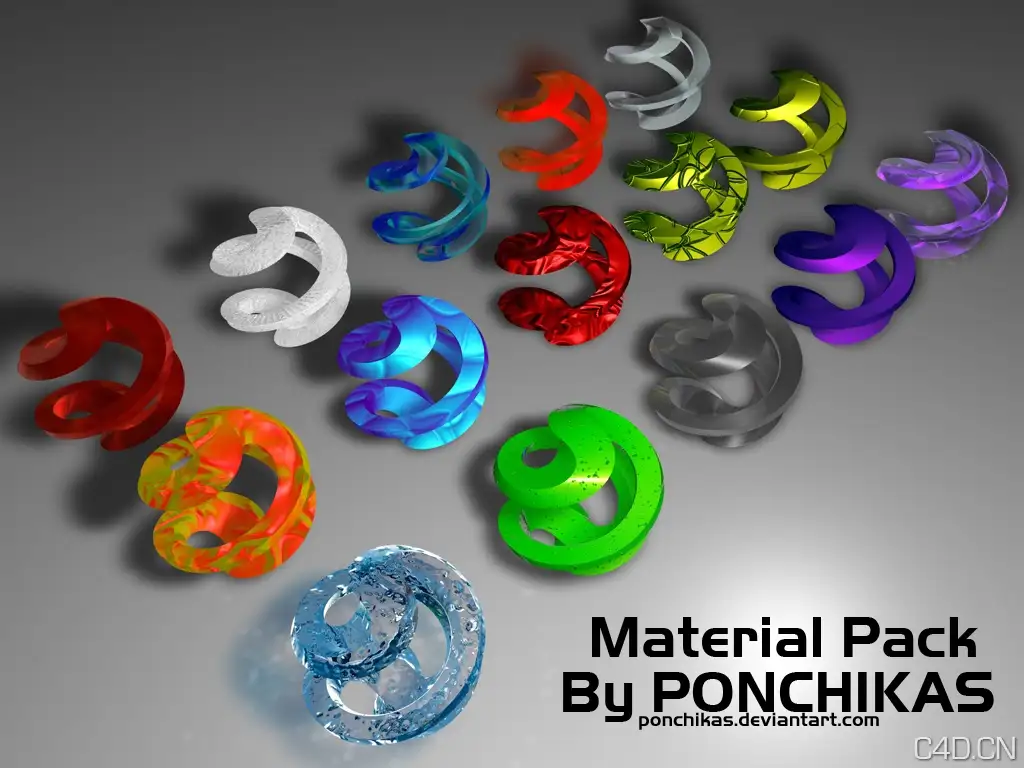 C4D材质球 Material pack - C4D之家 - Material_pack_by_ponchikas.jpg