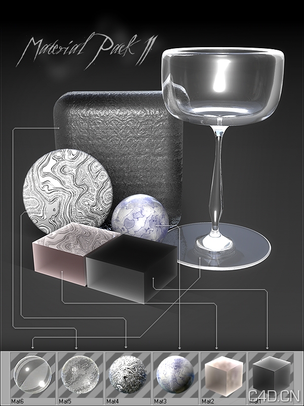 C4D材质包：Material Pack 2