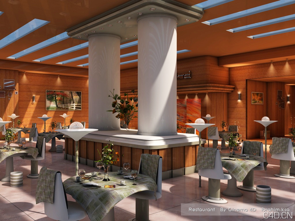 C4D酒店渲染作品Restaurant by cinema 4D - C4D之家 - Restaurant_by_cinema_4D_by_ibrahim_ksa.jpg