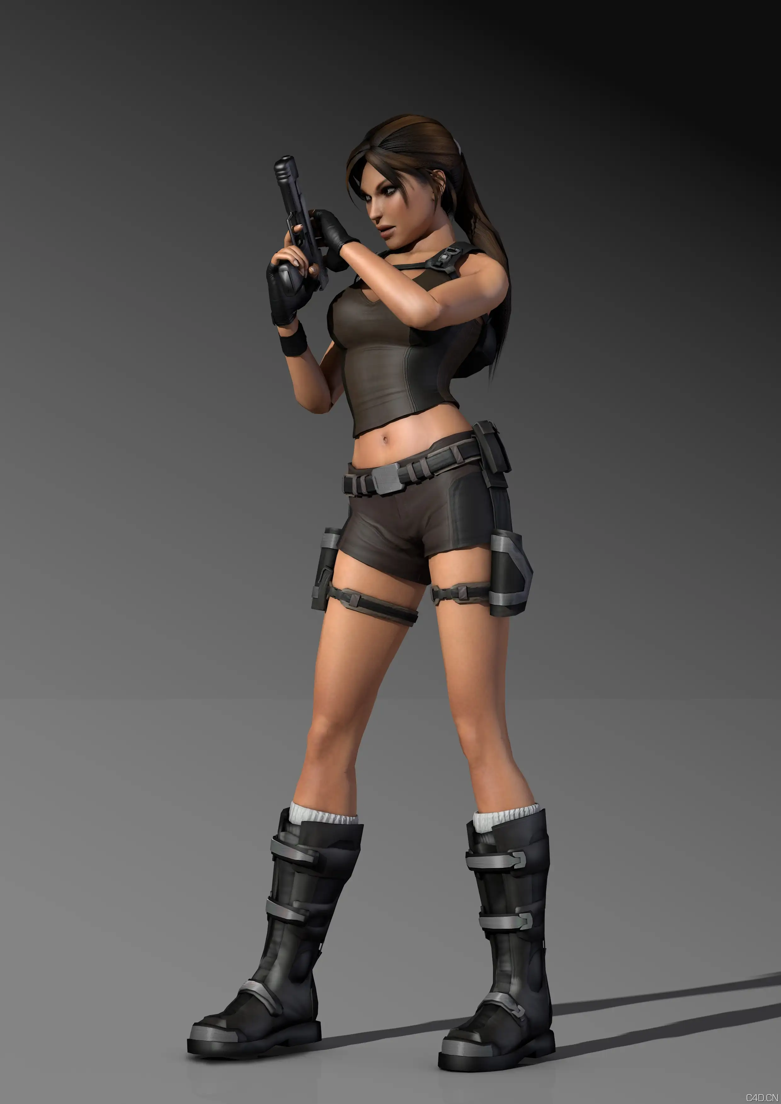 女战士C4D渲染作品：Cinema 4D Test Render - C4D之家 - cinema_4d_test_render_by_lpvictoria-d67kbw4.jpg