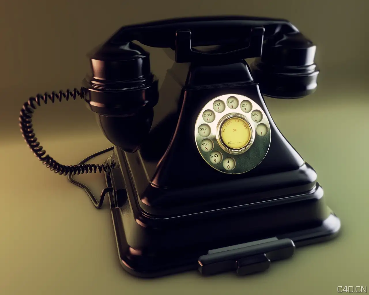 C4D电话机：Cinema 4D Retro Phone - C4D之家 - Cinema_4D_Retro_Phone_by_TonyHarris.jpg
