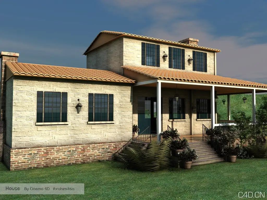 别野渲染作品：house by cinema 4d else - C4D之家 - house_by_cinema_4d_else_by_ibrahim_ksa.jpg