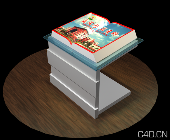 空中电子翻书C4D模型