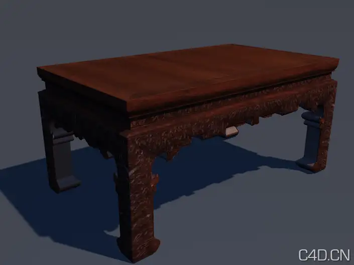 中式家具3D模型：尾凳 Last stool - C4D之家 - Snip20130801_4.png
