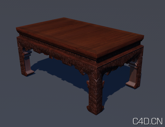 中式家具3D模型：尾凳 Last stool - C4D之家 - Snip20130801_6.png