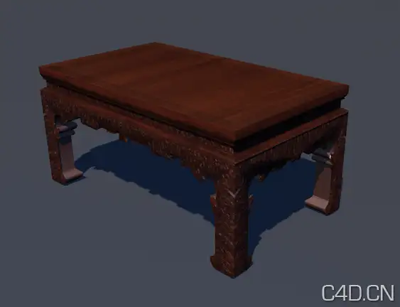 中式家具3D模型：尾凳 Last stool - C4D之家 - Snip20130801_6.png