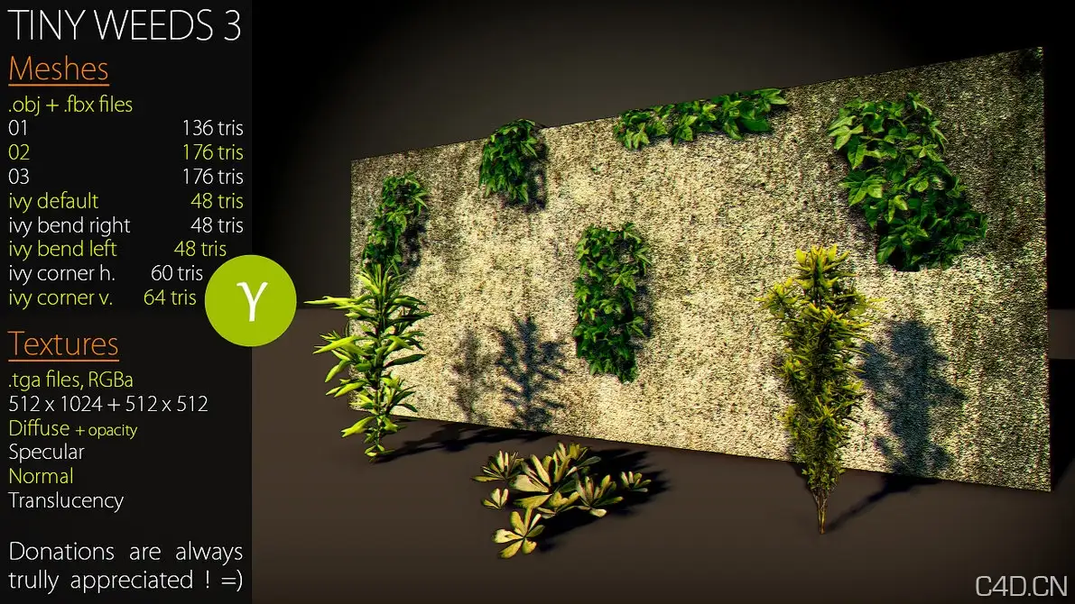 植物3D模型：Tiny Weeds 3 - C4D之家 - tiny_weeds_3_by_nobiax-d6ftf95.jpg
