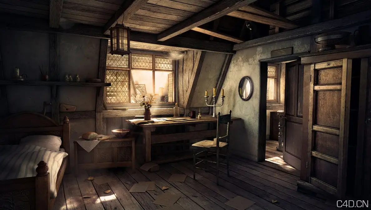 c4d小木屋渲染作品：Awakening - C4D之家 - Awakening_by_M0NTEZUMA.jpg