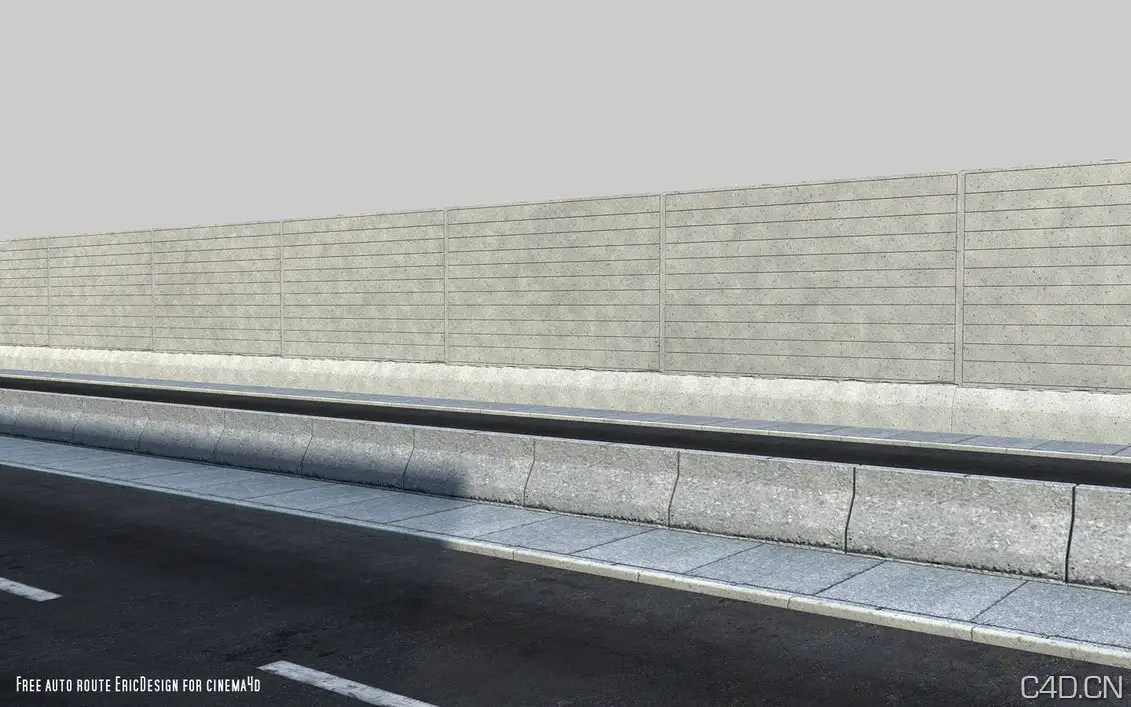 公路防护带：auto route free cinema4d - C4D之家 - auto_route_free_cinema4d_by_djeric.jpg