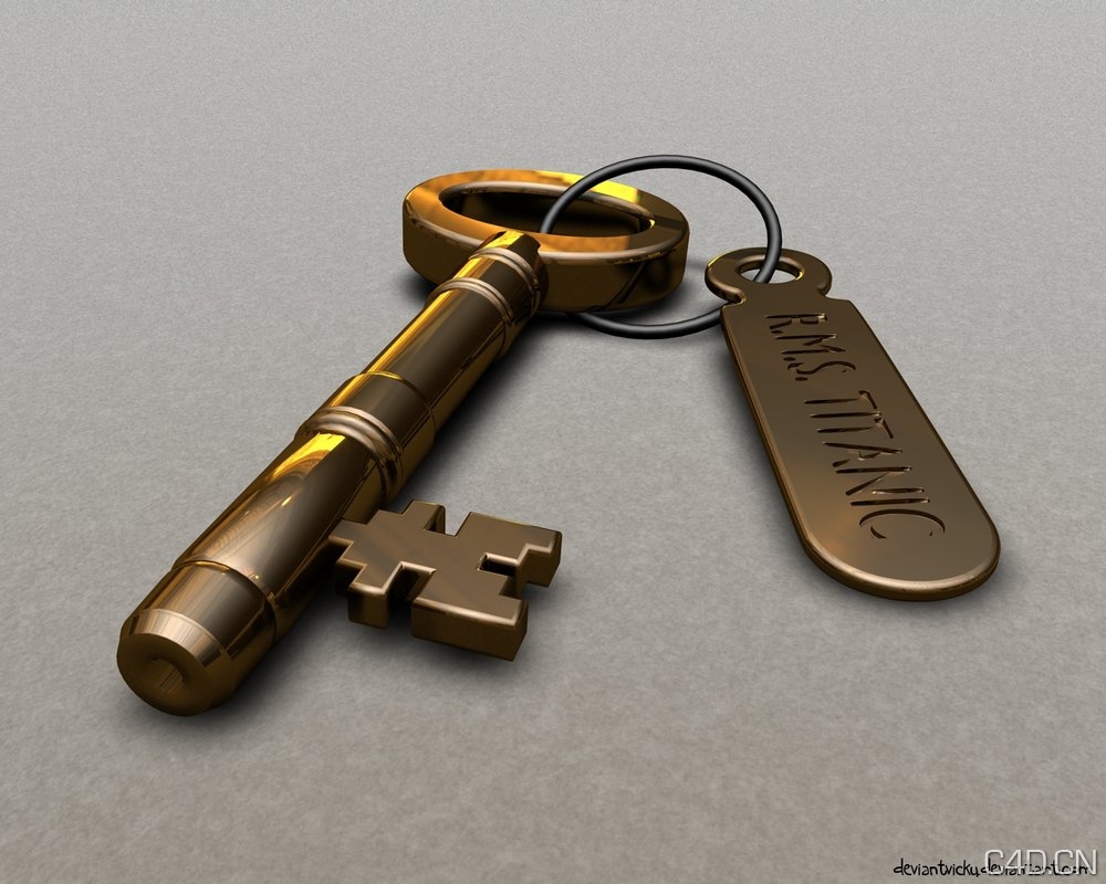 金属钥匙：Titanic Stateroom Key - C4D之家 - titanic_stateroom_key_by_deviantvicky-d3jhocv.jpg