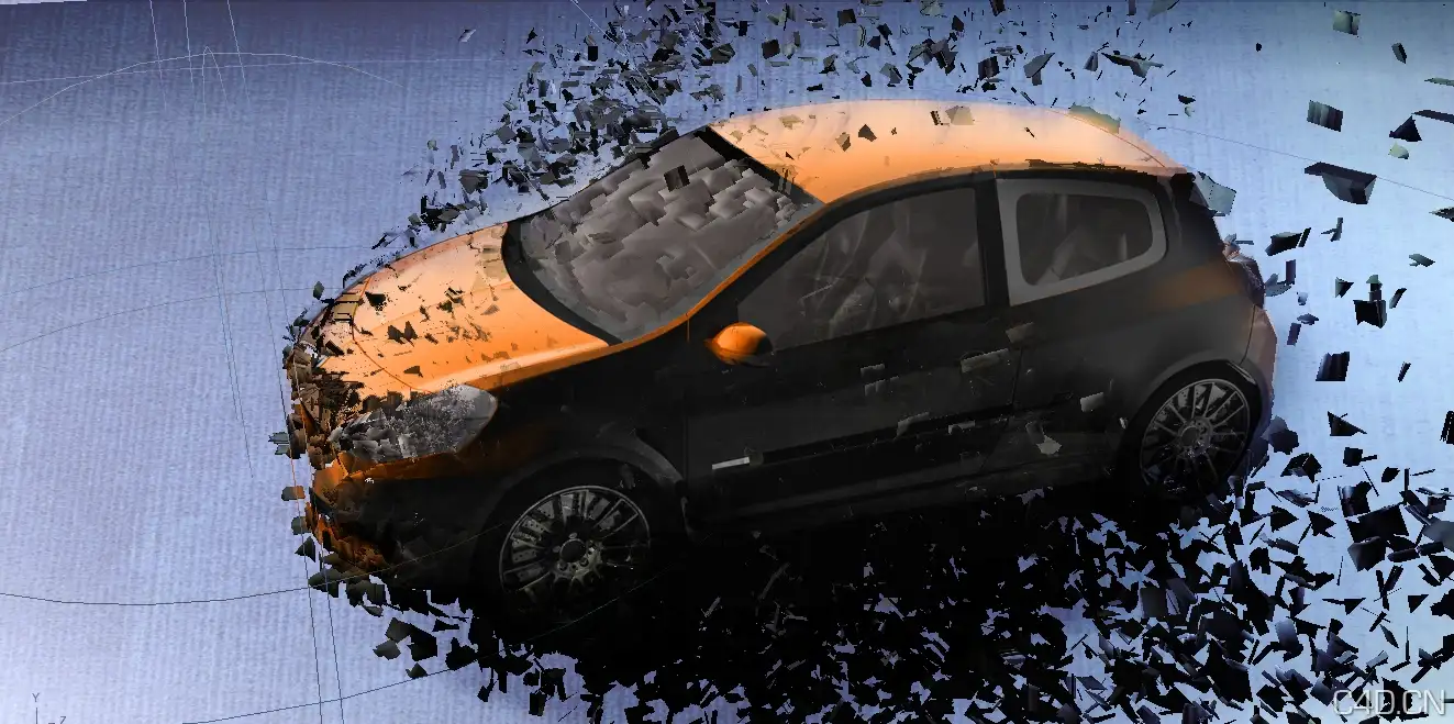 C4D工程文件：破碎的汽车 mofoblow - C4D之家 - mofoblow.jpg