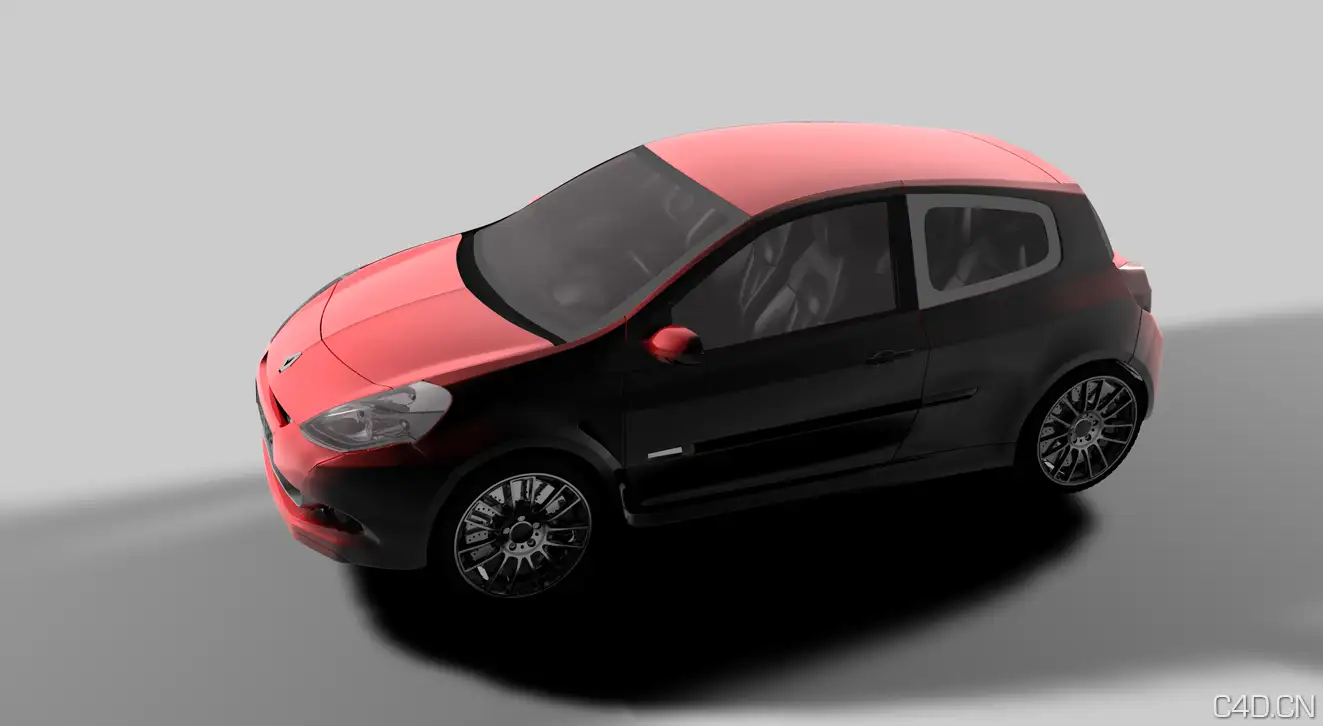 C4D工程文件：破碎的汽车 mofoblow - C4D之家 - rendered.png