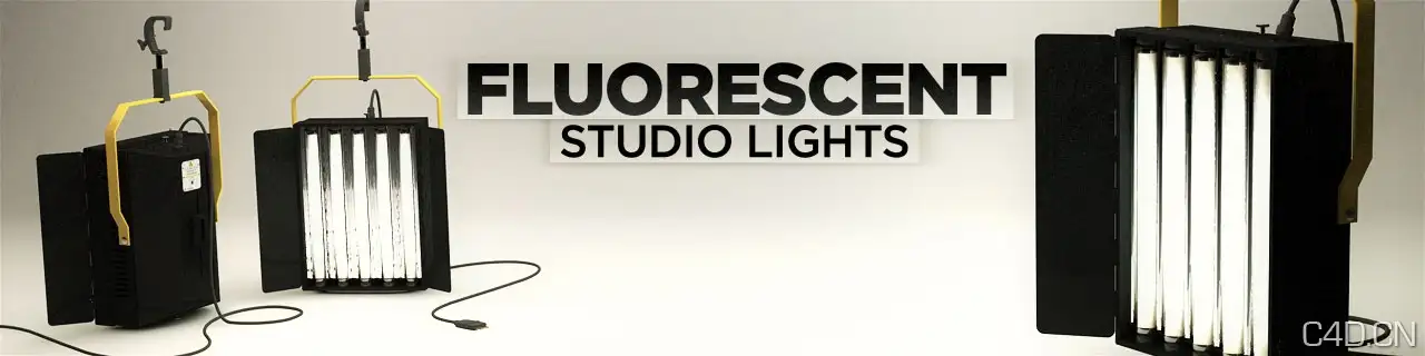 《C4D影视制作工具模型包》The Pixel Lab – Video Production Pack - C4D之家 - Fluorescent-Studio-Lights.jpg