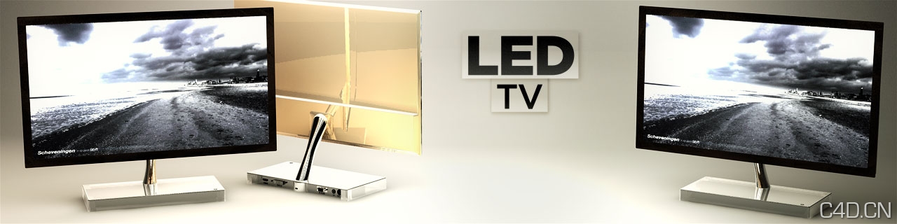 《C4D影视制作工具模型包》The Pixel Lab – Video Production Pack - C4D之家 - LED-TVs.jpg
