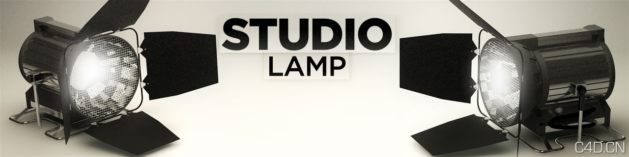 《C4D影视制作工具模型包》The Pixel Lab – Video Production Pack - C4D之家 - Studio-Lamp.jpg