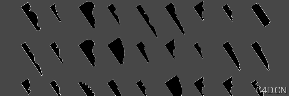 C4D角线生成插件：Splline Profile v1.4 for C4D R12 - C4D之家 - Spline_Profiles_Slideshow1.jpeg