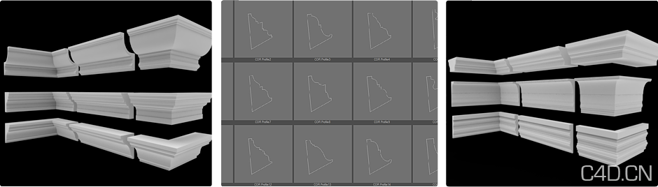 C4D角线生成插件：Splline Profile v1.4 for C4D R12 - C4D之家 - spline-profile2.png