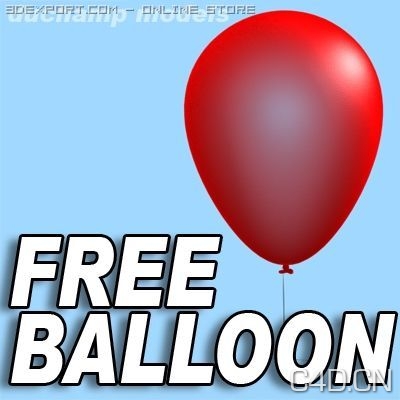 汽球3D模型：Free Ballon - C4D之家 - 1.jpeg