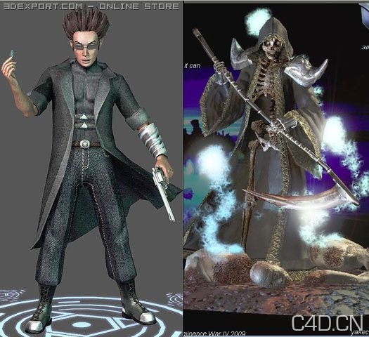 游戏人物：Newheres Free models