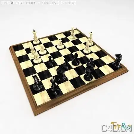 国际象棋3D模型：Chessboard with chessmen - C4D之家 - gms001_m0000.jpeg