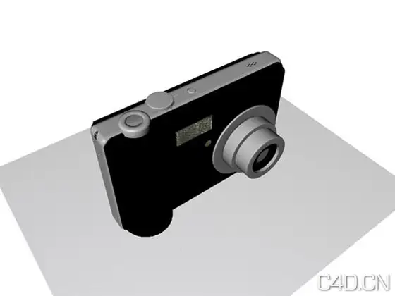 三星数码相机（卡片机）3D模型：C4D free Digital Camera 3D Model