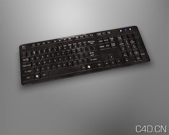 键盘3D模型：free keyboard 3d model download - C4D之家 - keyboard-3d-model-2.jpeg