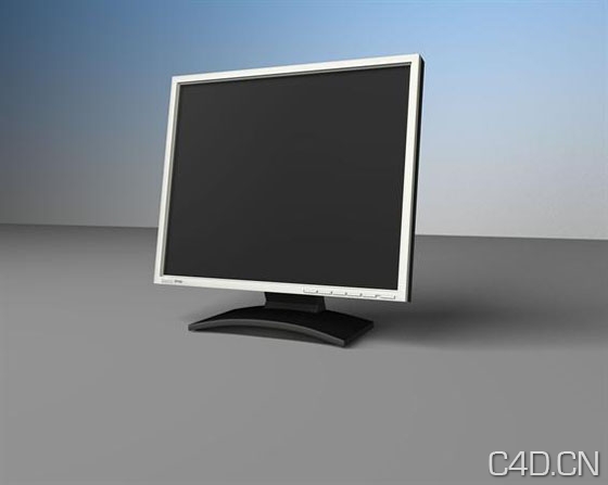 LCD显示器3D模型：Cinema 4D Lcd Display 3D Model - C4D之家 - lcd-display-3d-model.jpeg