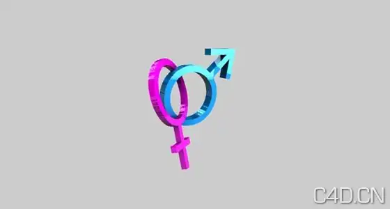 男性和女性符号3D模型:Male & Female Symbol 3D model - C4D之家 - male-and-female-symbol-3d.jpeg