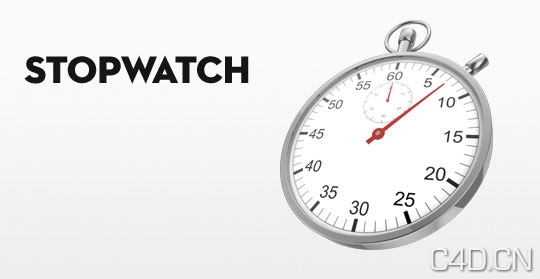 怀表3D模型：Stopwatch Cinema 4D 3D Model