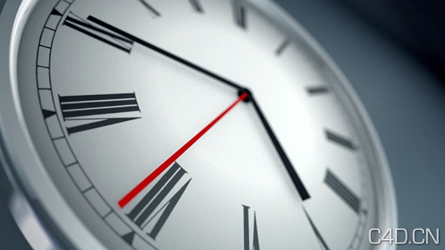 钟表3D模型：Cinema 4d Xpresso Clock Rig - C4D之家 - cinema4d_Clock.jpeg