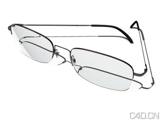 时尚眼镜3D模型：Glasses 3D Model - C4D之家 - 3d-glasses-model.jpeg