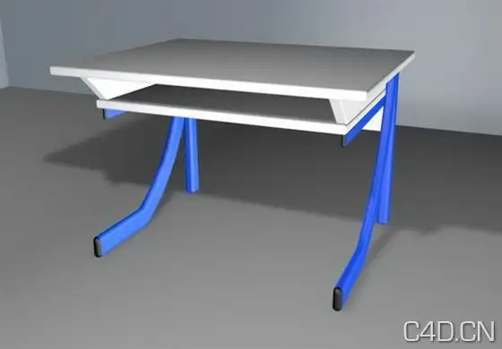 课桌3D模型：Free Cinema 4D School Desk 3D Model - C4D之家 - school-desk-3d-model.jpeg