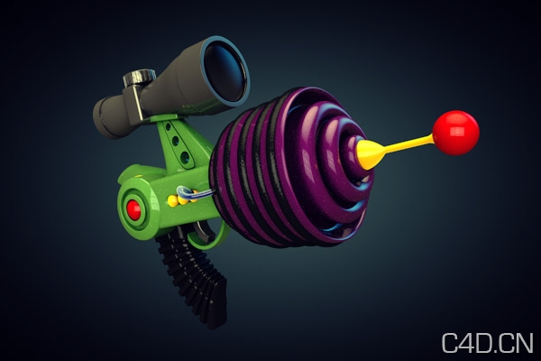 C4D模型集合：Free C4D Model Pack - C4D之家 - SpaceGun.jpeg