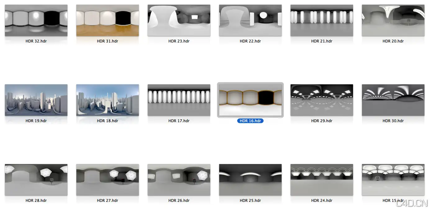 HDR贴图：Cinema 4D HDR Pack (Free Download) - C4D之家 - Snip20130804_4.png