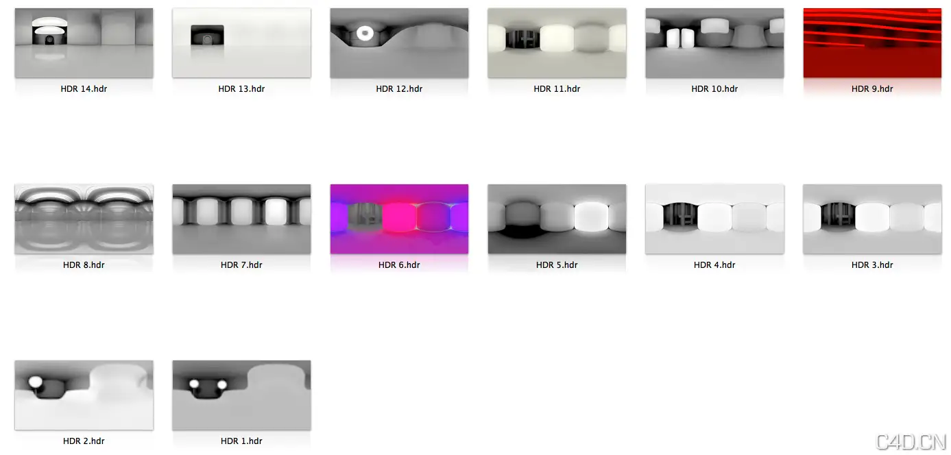 HDR贴图：Cinema 4D HDR Pack (Free Download) - C4D之家 - Snip20130804_5.png
