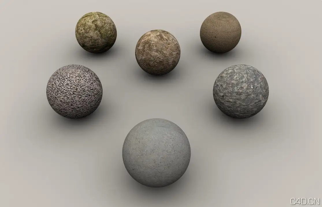 C4D石头材质：Concreted - C4D之家 - Concreted_by_Neon_Monkey.jpg