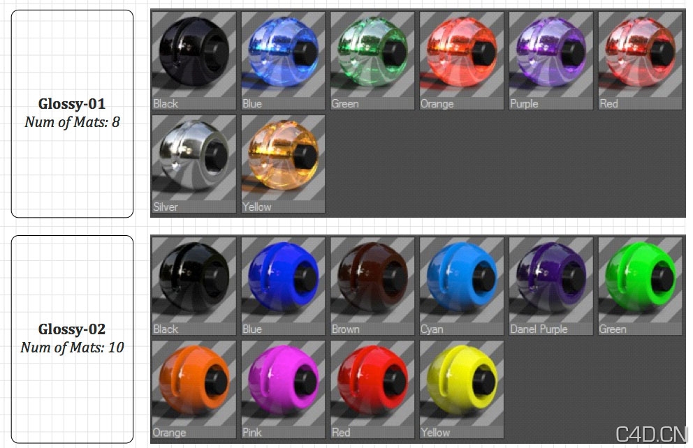 163个C4D常用材质合集：C4D Standard Materials Library (163 Materials) - C4D之家 - Snip20130805_8.jpg