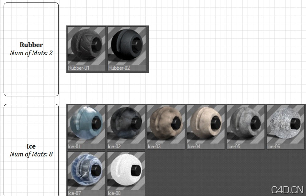 163个C4D常用材质合集：C4D Standard Materials Library (163 Materials) - C4D之家 - Snip20130805_14.jpg
