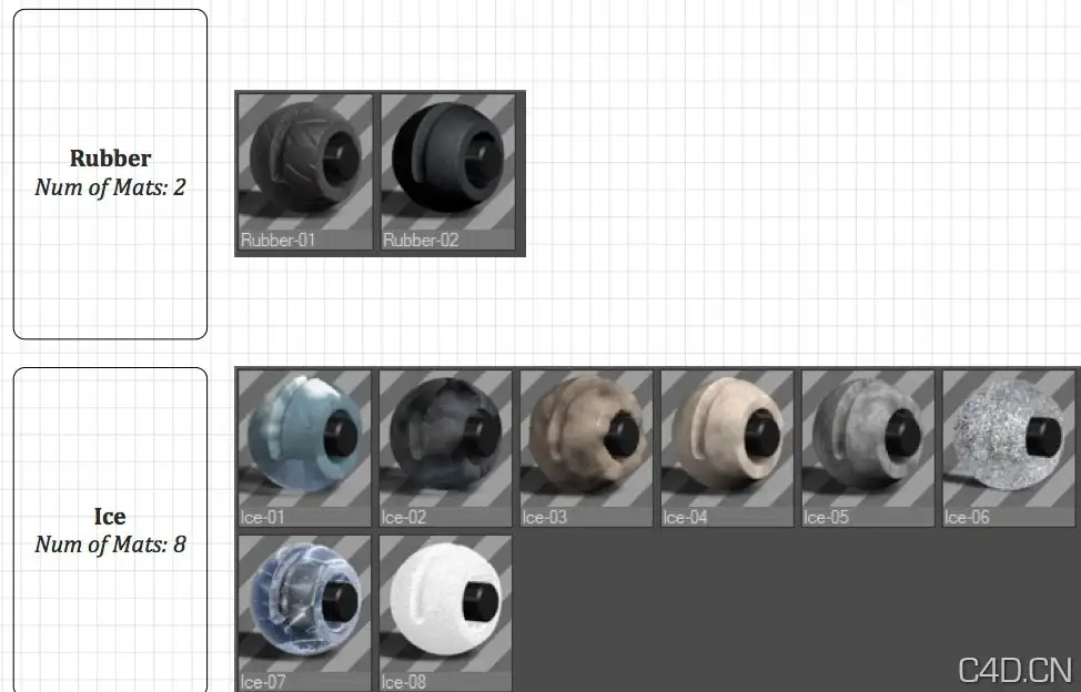 163个C4D常用材质合集：C4D Standard Materials Library (163 Materials) - C4D之家 - Snip20130805_14.jpg