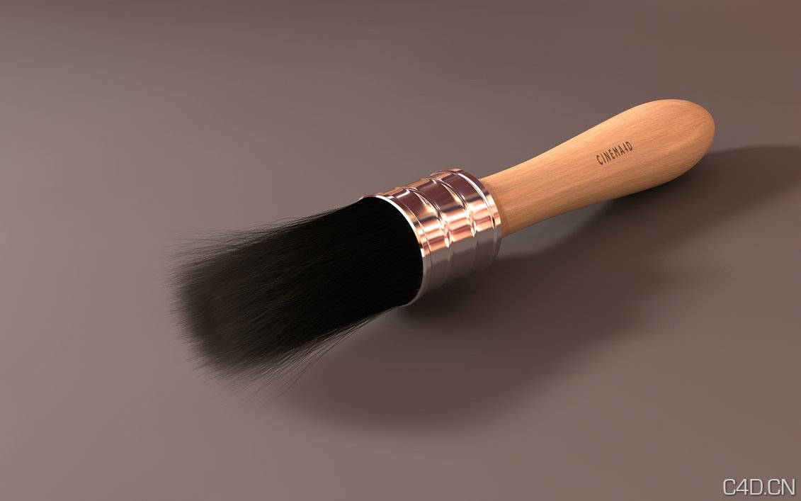 美容毛刷3D模型：brush tutorial resource pack